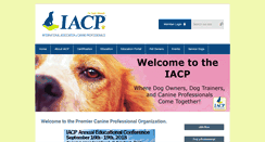 Desktop Screenshot of canineprofessionals.com